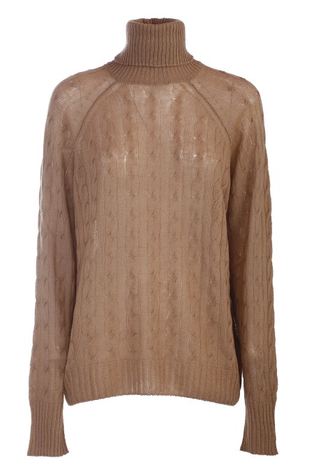 Shop ETRO  Pull: Etro maglia collo alto in cashmere.
Maglia con coolo alto in cashmere, caratterizzata da una lavorazione a trecce e decorata dal logo ETRO e Pegaso ricamato ton-sur-ton.
Composizione: 100% Cashmere.
Made in Italy.. 11900 9200-0800